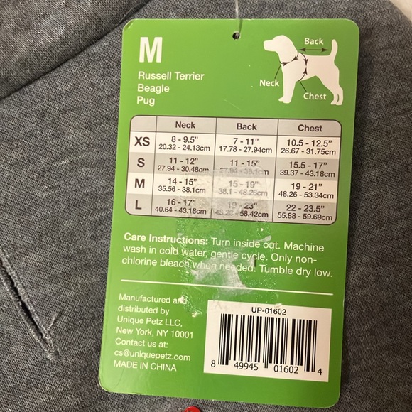 NWT Pet sequin hoodie.  Pullover. High cut belly. Leash Hole access adjustable - Picture 5 of 5